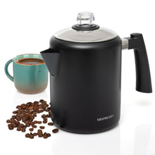 Load image into Gallery viewer, Mixpresso Stainless Steel Stovetop Coffee Percolator, 52 oz Classic Percolator Coffee Pot, Excellent As Camping Pot, 12 Cup Stainless Steel Camping Coffee Makers, Cool-Touch Handle.