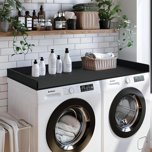 Washer Dryer Countertop, 27.5" x 54" Bamboo Washer and Dryer Countertop for Laundry Room Organization(Retro Brown)