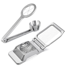 Load image into Gallery viewer, Egg Slicer Hard Boiled Eggs Slicer Stainless Steel Wire Egg Slicer Heavy Duty Aluminium Egg Cutter for Egg Strawberry Soft Fruit