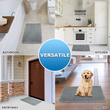 Load image into Gallery viewer, Secura Bathroom Rugs, 47 x 28 Inches, Extra Soft &amp; Thick, Absorbent Water Bath Mat, Machine Washable Non-Slip Bath Mats for Bathroom, Shower, and Tub, Home Decor Accessories (Gray)