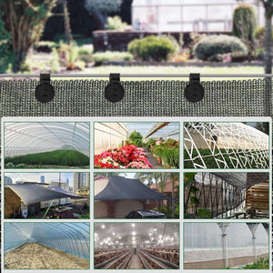 Shade Cloth Heavy Duty Lock Grip, 2023 New Shade Cloth Fix Plastic Clamp, Premium Tarp Clips Fence Fabric Clips for Greenhouse Outdoor Garden Netting, Anti Bird Netting, Sun Shade Net (100 Pcs)