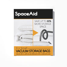 Load image into Gallery viewer, SpaceAid Jumbo Vacuum Storage Bags, Space Saver Sealer Compression Bags for Comforters, Blankets, Pillows, Bedding, Clothes (X-Large 3 Pack)