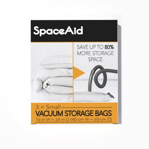 SpaceAid Jumbo Vacuum Storage Bags, Space Saver Sealer Compression Bags for Comforters, Blankets, Pillows, Bedding, Clothes (X-Large 3 Pack)