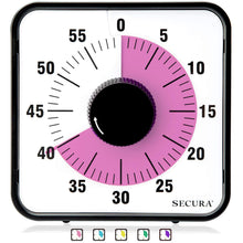 Load image into Gallery viewer, Secura 60-Minute Visual Countdown Timer, 7.5-Inch Oversize Classroom Visual Timer for Kids and Adults, Durable Mechanical Kitchen Timer Clock with Magnetic Backing (Blue)