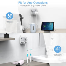 Load image into Gallery viewer, Multi Plug Outlet Extender, TESSAN Surge Protector Splitter with 3 USB (1 USB C Port) Wall Charger, Multiple Expander for Travel, Home, College Dorm Room