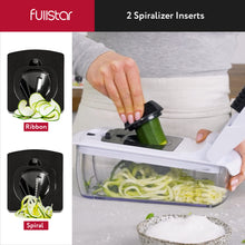 Load image into Gallery viewer, Vegetable Chopper and Spiralizer - Food Chopper with Container, Fruit Slicer, Kitchen Gadgets &amp; Accessories, Home Essentials (4 in 1, White)