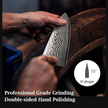 Load image into Gallery viewer, 3 Pieces Knife Set, Professional High Carbon Powder Steel Kitchen Knife Set, Ultra Sharp Knives Set for Kitchen with Elegant Gift Box