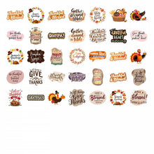 Load image into Gallery viewer, 35pcs Colorful Turkey Stickers Autumn Gratitude Stickers Harvest Thank