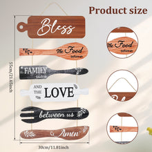 Load image into Gallery viewer, Lzvxtym Dining Room Decoration,Wooden Bless Hanging Wall Sign,Bless th