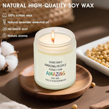 Load image into Gallery viewer, MINSUI-Thank You Gifts for Women, You are Amazing Lavender Candle, Bir