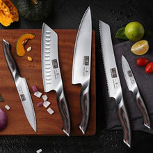 Load image into Gallery viewer, 3.75 inch Paring Knife, Japanese High Carbon Stainless Steel Small Kitchen Knives, Ultra Sharp Fruit Knife with Ergonomic Pakkawood Handle