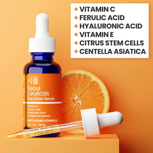 SeoulCeuticals Retinol Serum + Vitamin C Serum + Snail Cream - Korean Anti Aging Skincare Set