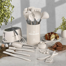 Load image into Gallery viewer, Umite Chef Silicone Kitchen Cooking Utensil Set, 43 pcs Spatula Set with Stainless Steel Handle, Non-stick Heat Resistant - Best Cookware Set-(Khaki)