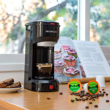 Load image into Gallery viewer, Mixpresso 2 in 1 Coffee Brewer, Single Serve &amp; Personal Coffee Maker, Compact Size Mini, Quick Brew Technology, 14oz Red