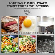 Load image into Gallery viewer, Duxtop 1800W Portable Induction Cooktop Countertop Burner, Black 9100MC/BT-M20B