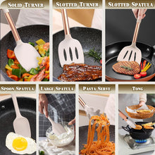 Load image into Gallery viewer, Umite Chef Silicone Kitchen Cooking Utensil Set, 43 pcs Spatula Set with Stainless Steel Handle, Non-stick Heat Resistant - Best Cookware Set-(Khaki)
