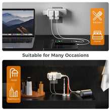 Load image into Gallery viewer, Multi Plug Outlet Extender, TESSAN Surge Protector Wall Plug Splitter with 5 Electrical Outlet Expander, Multiple Plug Adapter for Travel Home Office