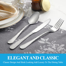 Load image into Gallery viewer, MUTNITT 30 Pcs Silverware Set Service for 6,Premium Stainless Steel Flatware Set,Mirror Polished Cutlery Utensil Sets,Durable Kitchen Eating Tableware Sets,Include Fork Knife Spoon,Dishwasher Safe