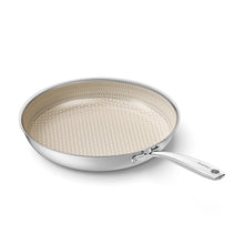 Load image into Gallery viewer, Redchef Ceramic Nonstick Frying Pan 9.5-Inch with Honeycomb Coating, Stay-Cool Handle, Dishwasher &amp; Oven Safe, Induction Ready, PTFE PFAS-Free, All Cooktops