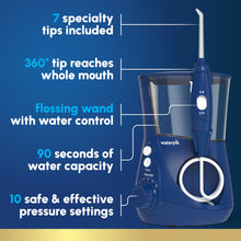 Load image into Gallery viewer, Waterpik Aquarius Water Flosser For Teeth Cleaning, Gums, Braces, Dental Care, Electric Power With 10 Settings, 7 Tips For Multiple Users And Needs, ADA Accepted, White WP-660, Packaging May Vary