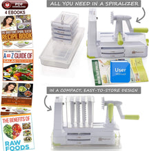 Load image into Gallery viewer, Brieftons 7-Blade Spiralizer &amp; Brieftons Express Food Chopper (8.5-Cup)