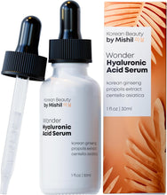Load image into Gallery viewer, Hyaluronic Acid Serum for Face - Mixed High Molecular Weight Hyaluronic Acid - 98% Natural &amp; 31% Organic K Beauty 1oz