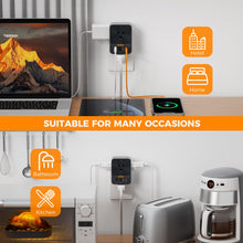 Load image into Gallery viewer, USB C Charger Block 20W PD, TESSAN 4 USB Wall Charger Fast Charging with 3 Outlet Extender Surge Protector, 3 Side Multi Port Adapter, Electric Multiple Outlet Plug for Home Office Dorm Room
