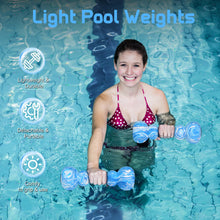 Load image into Gallery viewer, Water Dumbbells, 2PCS Aquatic Exercise Dumbbells, EVA Foam Water Weights for Adults Women Water Workouts Tools for Youth