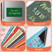 Load image into Gallery viewer, Xuhal 60 Pcs Inspirational Magnets Bulk Rectangle Positive Affirmation Magnets Decals Decorative Inspiring Quotes Fridge Magnetic Stickers for Adults Students Team Motivational Gifts (Classic)