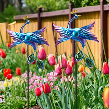 Load image into Gallery viewer, WONDER GARDEN Wind Spinners Outdoor - 2 Pack Small Metal Flamingo Wind Spinner Windmill, Wind Sculpture for Yard Patio Lawn Decor