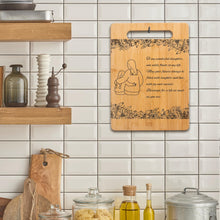 Load image into Gallery viewer, Housewarming Gifts for New Home - Bamboo Cutting Board with Engraved Message - New Home Essentials for Homeowners, Couples, Friends, or Family - Decorative Kitchen Gift Board, 12&quot; x 8&quot;