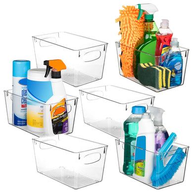 ClearSpace Clear Plastic Storage Bins – Perfect Kitchen Organization and Storage or Pantry Storage – Fridge Organizer, Pantry Organization and Clear Storage Bins, Cabinet Organizers