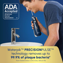 Load image into Gallery viewer, Waterpik Cordless Advanced 2.0 Water Flosser For Teeth, Gums, Braces, Dental Care With Travel Bag and 4 Tips, ADA Accepted, Rechargeable, Portable, and Waterproof, White WP-580, Packaging May Vary