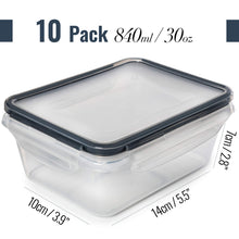 Load image into Gallery viewer, 50-Piece Plastic Food Storage Containers with Lids (24 Containers &amp; 24 Lids) - Leakproof, BPA-Free, Meal Prep Containers, Reusable Lunch Storage Set for Kitchen Organization (Pack of 50)