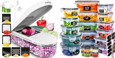 fullstar Bundle: Compact Chopper and 50pc Food Containers