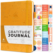 Load image into Gallery viewer, Clever Fox Gratitude Journal – Happiness, Positivity &amp; Affirmation Daily Journal – Inspirational Daily Notebook – 3 Months, A5 (Aquamarine)