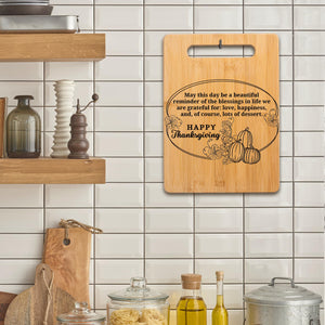 Housewarming Gifts for New Home - Bamboo Cutting Board with Engraved Message - New Home Essentials for Homeowners, Couples, Friends, or Family - Decorative Kitchen Gift Board, 12" x 8"