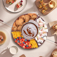 Load image into Gallery viewer, 10oz MINI Electric Chocolate Melting Pot, Melting Fondue Set with 6PCS Forks, Cute Chocolate Fondue Fountain, Warmer Machine for Milk Chocolate, Cheese, Butter, Candy (Black)