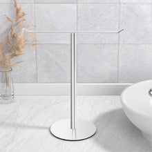 Load image into Gallery viewer, Towel Rack T-Shape Hand Holder for Bathroom,Headband and Lightweight Bathroom Racks,Kitchen Black Holder,Stainless Steel Waterproof Counter Organizer