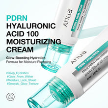 Load image into Gallery viewer, ANUA PDRN Hyaluronic Acid 100 Moisturizing Cream, Lightweight Hydrating Moisturizer with Salmon PDRN, Hyaluronic acid, Collagen for Glass Skin, Korean Skin Care (60ml / 2.02 fl. oz)