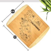 Load image into Gallery viewer, Texas State Gift Cutting Board, 11&quot; x 8.5&quot; - Decoration &amp; Small Charcuterie Serving Board for Snacks - Perfect Home &amp; Kitchen Gift Featuring Texas State Map - Bamboo Wood Serving Board