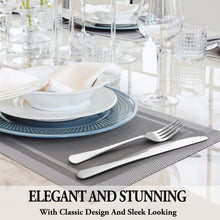 Load image into Gallery viewer, 24 Pcs Silverware Set with Steak Knives Service for 4,Stainless Steel Flatware Set,Mirror Polished Cutlery Utensil Set,Home Kitchen Eating Tableware Set,Include Fork Knife Spoon Set,Dishwasher Safe