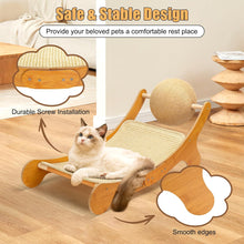 Load image into Gallery viewer, Outamateur Sisal Cat Scratcher Bed, Cat Hammock Chair, 3 in 1 Cats Scratcher Lounge, Cats Mini Beach Chair with Toy Ball, Pet Beds with Removable Sisal Pad for Indoor Small Animal, Puppy, Rabbit