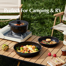 Load image into Gallery viewer, Redchef Ceramic Pots and Pans Set, Nonstick Kitchen Cookware Set with Detachable Handle, Non Toxic Cookware Set 16pcs, PFAS PFOA &amp; PTFE Free, RV Ceramic Cookware for Camping, Dishwasher/Oven Safe