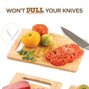 Housewarming Gifts for New Home - Bamboo Cutting Board with Engraved Message - New Home Essentials for Homeowners, Couples, Friends, or Family - Decorative Kitchen Gift Board, 12" x 8"