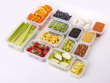 Load image into Gallery viewer, 50-Piece Plastic Food Storage Containers with Lids (24 Containers &amp; 24 Lids) - Leakproof, BPA-Free, Meal Prep Containers, Reusable Lunch Storage Set for Kitchen Organization (Pack of 50)