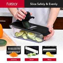 Load image into Gallery viewer, Vegetable Chopper and Spiralizer - Food Chopper with Container, Fruit Slicer, Kitchen Gadgets &amp; Accessories, Home Essentials (4 in 1, White)