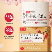 Load image into Gallery viewer, Japanese Rice Mask for Face - Organic Face Mask Skincare - Japanese Skin Care Products for Anti Aging Anti Wrinkle J Beauty Glow 1oz