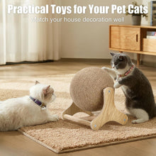 Load image into Gallery viewer, Outamateur Cat Scratcher Ball Toy, Sisal Cat Scratching Ball with Stable Stand, Interactive Exercise Toy for Small Pet Interactive Exercise and Play