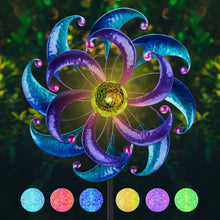 Load image into Gallery viewer, WONDER GARDEN Wind Spinners Outdoor - 2 Pack Small Metal Flamingo Wind Spinner Windmill, Wind Sculpture for Yard Patio Lawn Decor